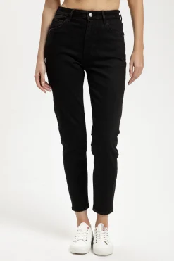 Jeansy damskie czarne Mom Jeans Joyce N 432-077<Cross Jeans Online