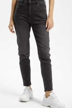 Jeansy damskie czarne Mom Jeans Joyce N 432-084<Cross Jeans Outlet