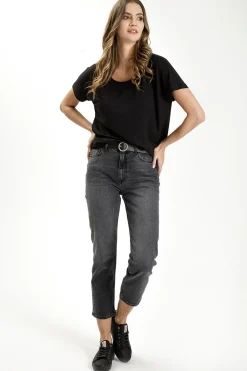 Jeansy damskie czarne Regular Fit Marisa P 476-039<Cross Jeans Hot