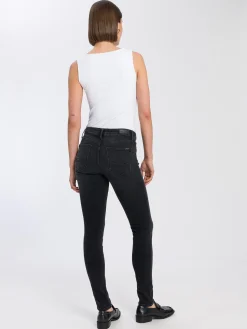 Jeansy damskie czarne Skinny Fit Alan N 497-307<Cross Jeans Clearance