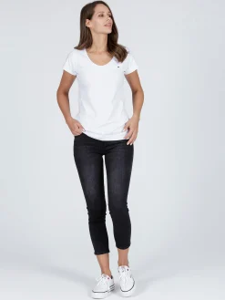 Jeansy damskie czarne Super Skinny Fit Alyss P 474-114<Cross Jeans Discount
