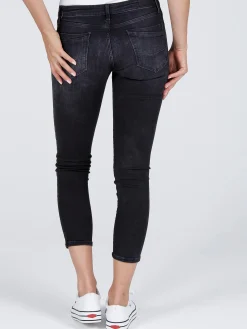 Jeansy damskie czarne Super Skinny Fit Alyss P 474-114<Cross Jeans Discount