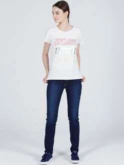 Jeansy damskie granatowe Slim fit Anya P 489-169<Cross Jeans New