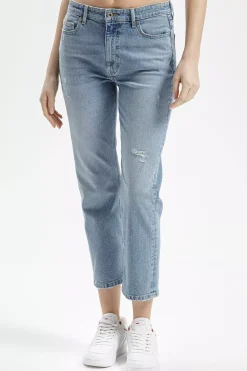 Jeansy damskie jasnoniebieskie Straight Marisa P 476-050<Cross Jeans Outlet