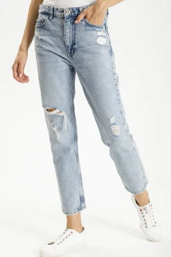 Jeansy damskie jasnoniebieskie Straight Marisa P 476-036<Cross Jeans Best