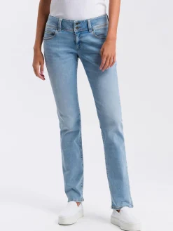 Jeansy damskie jasnoniebieskie Regular Fit Loie P 422-010<Cross Jeans Best