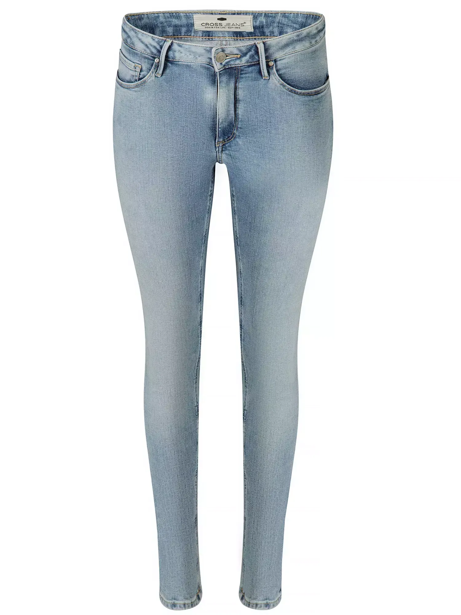 Jeansy damskie jasnoniebieskie Skinny Fit Alan N 497-232<Cross Jeans Best