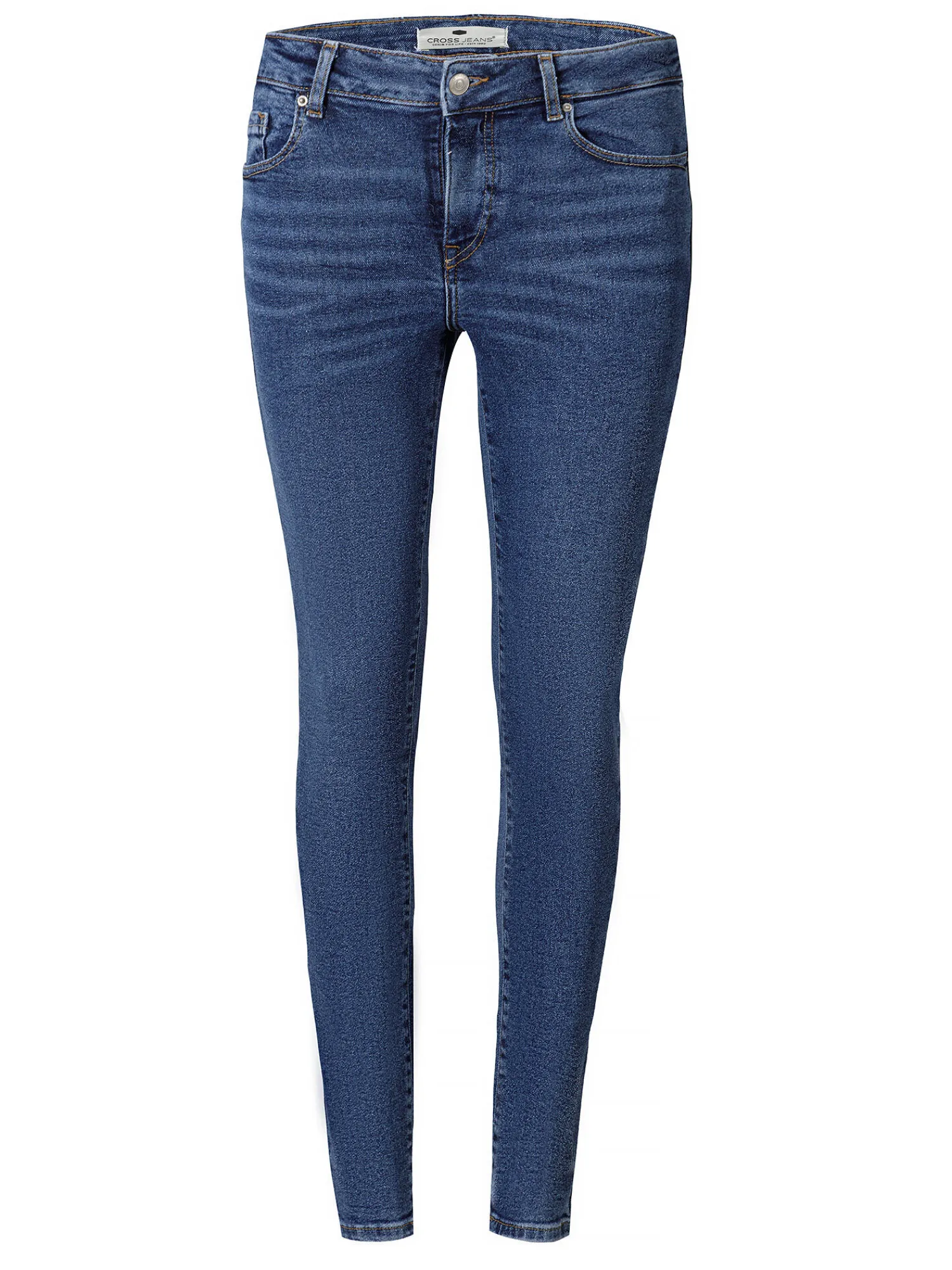 Jeansy damskie niebieskie Skinny Fit P 527-005<Cross Jeans Clearance