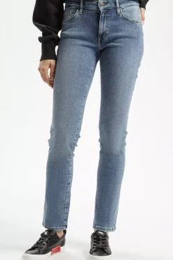 Jeansy damskie niebieskie Slim Fit Anya P 489-222<Cross Jeans Clearance