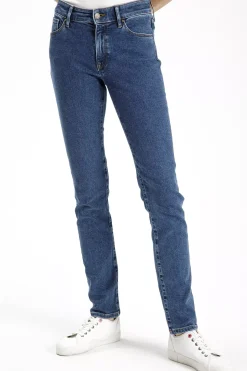 Jeansy damskie niebieskie Slim fit Anya P 489-191<Cross Jeans Online