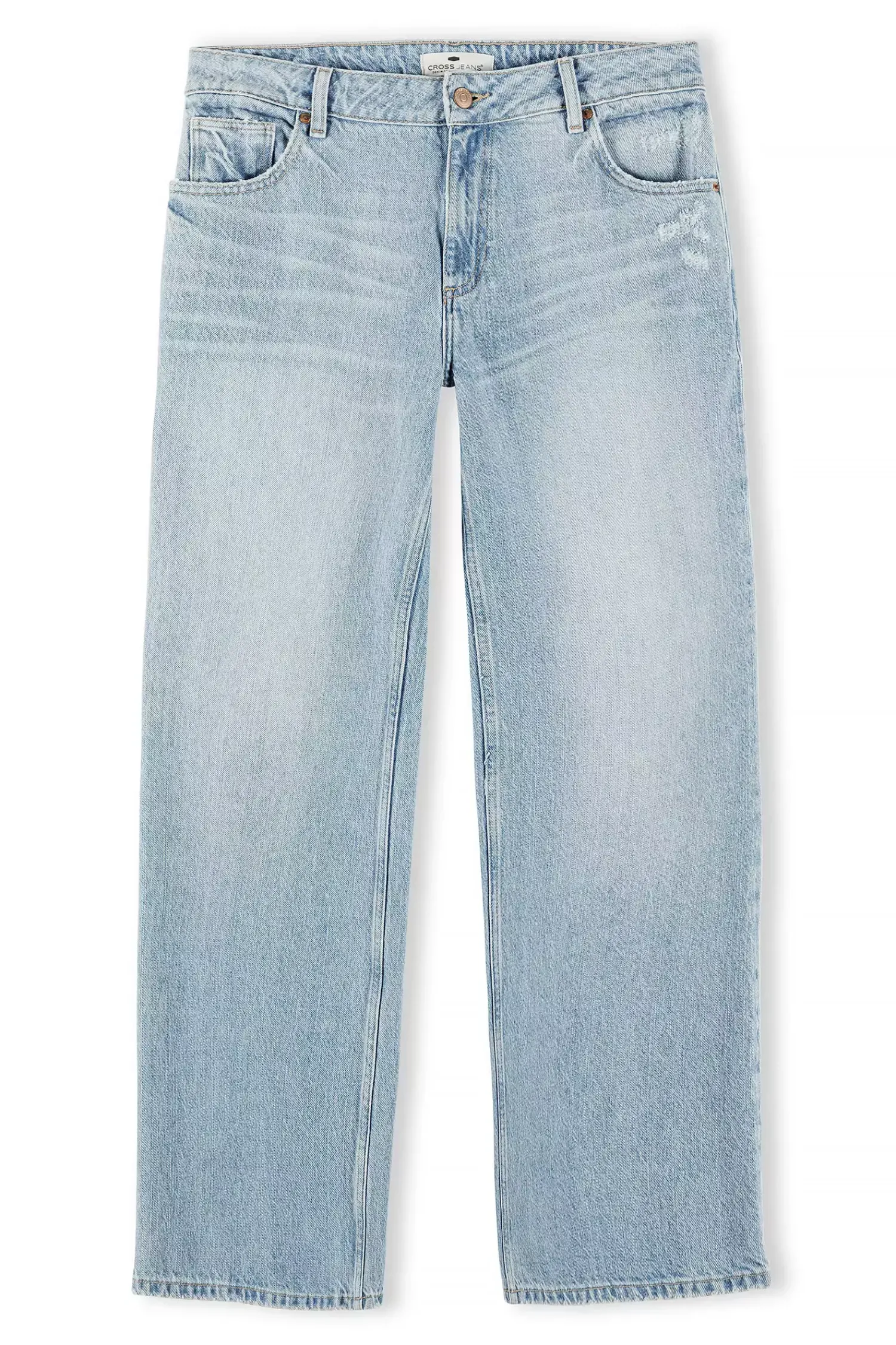 Jeansy damskie niebieskie Wide Leg P 540-008<Cross Jeans Best