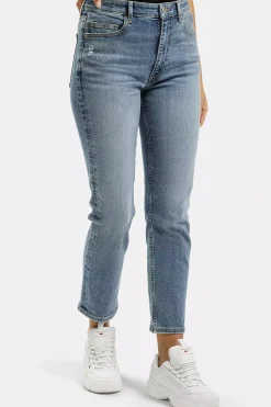 Jeansy damskie niebieskie Straight Marisa P 476-060<Cross Jeans New