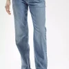 Jeansy damskie niebieskie Straight Diana H 460-010<Cross Jeans Hot