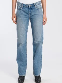 Jeansy damskie niebieskie Straight Lily H 460-005<Cross Jeans Fashion