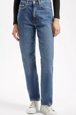 Jeansy damskie niebieskie Straight Diana H 487-019<Cross Jeans Online