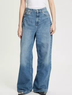 Jeansy damskie niebieskie Wide Leg Palazzo C 4809-005<Cross Jeans New