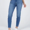 Jeansy damskie niebieskie Mom Jeans Joyce N 432-022<Cross Jeans Clearance