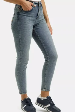 Jeansy damskie niebieskie Super Skinny Fit Judy P 429-166<Cross Jeans Online