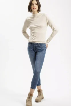 Jeansy damskie niebieskie Super Skinny Fit Alyss P 474-131<Cross Jeans Hot