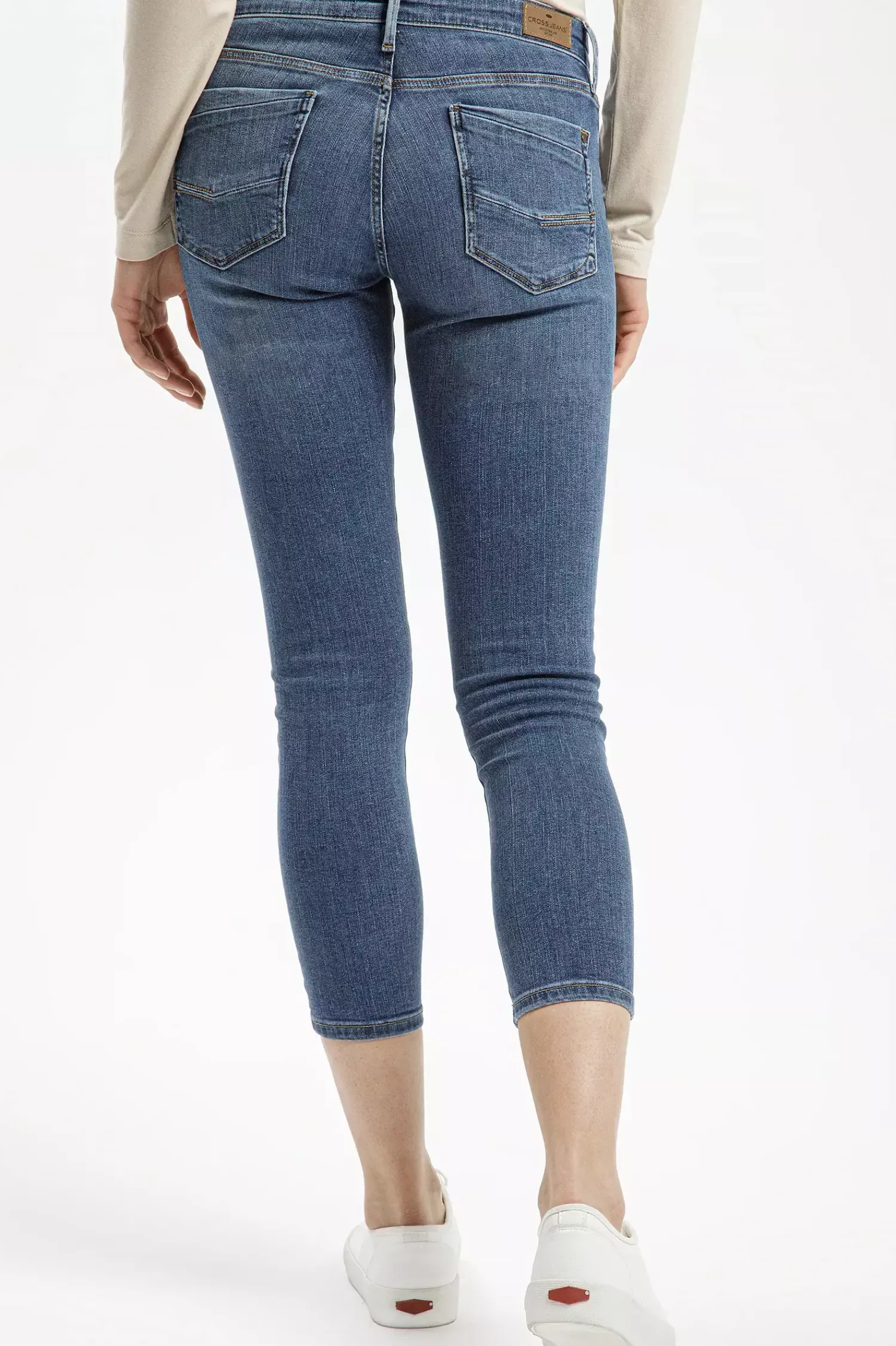Jeansy damskie niebieskie Super Skinny Fit Alyss P 474-131<Cross Jeans Hot
