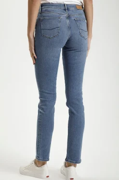 Jeansy damskie niebieskie Slim fit Anya P 489-202<Cross Jeans New