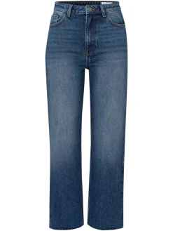 Jeansy damskie niebieskie Wide Leg Cropped P 516-008<Cross Jeans Outlet