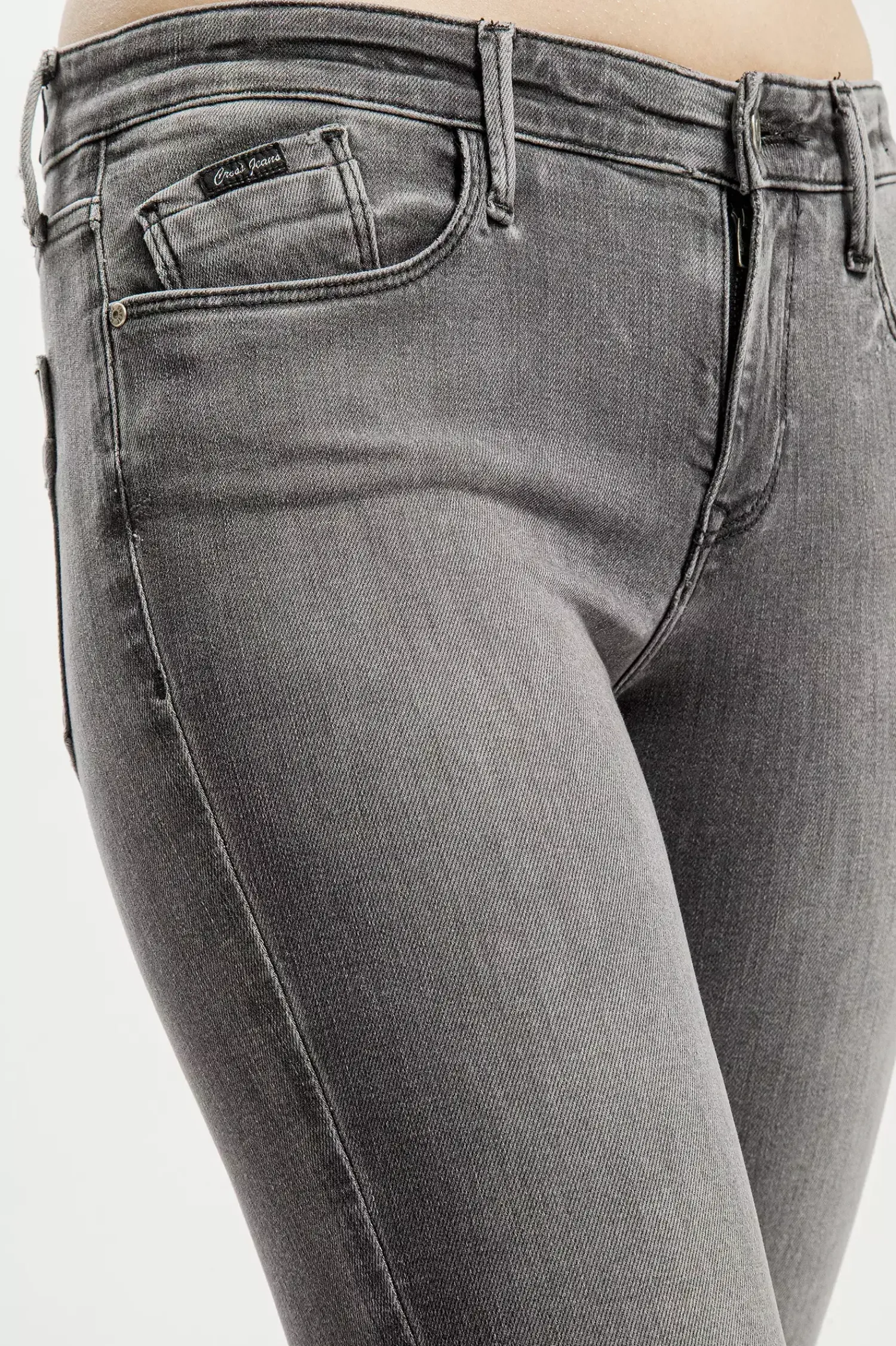 Jeansy damskie szare Super Skinny Fit Alyss P 474-126<Cross Jeans Best