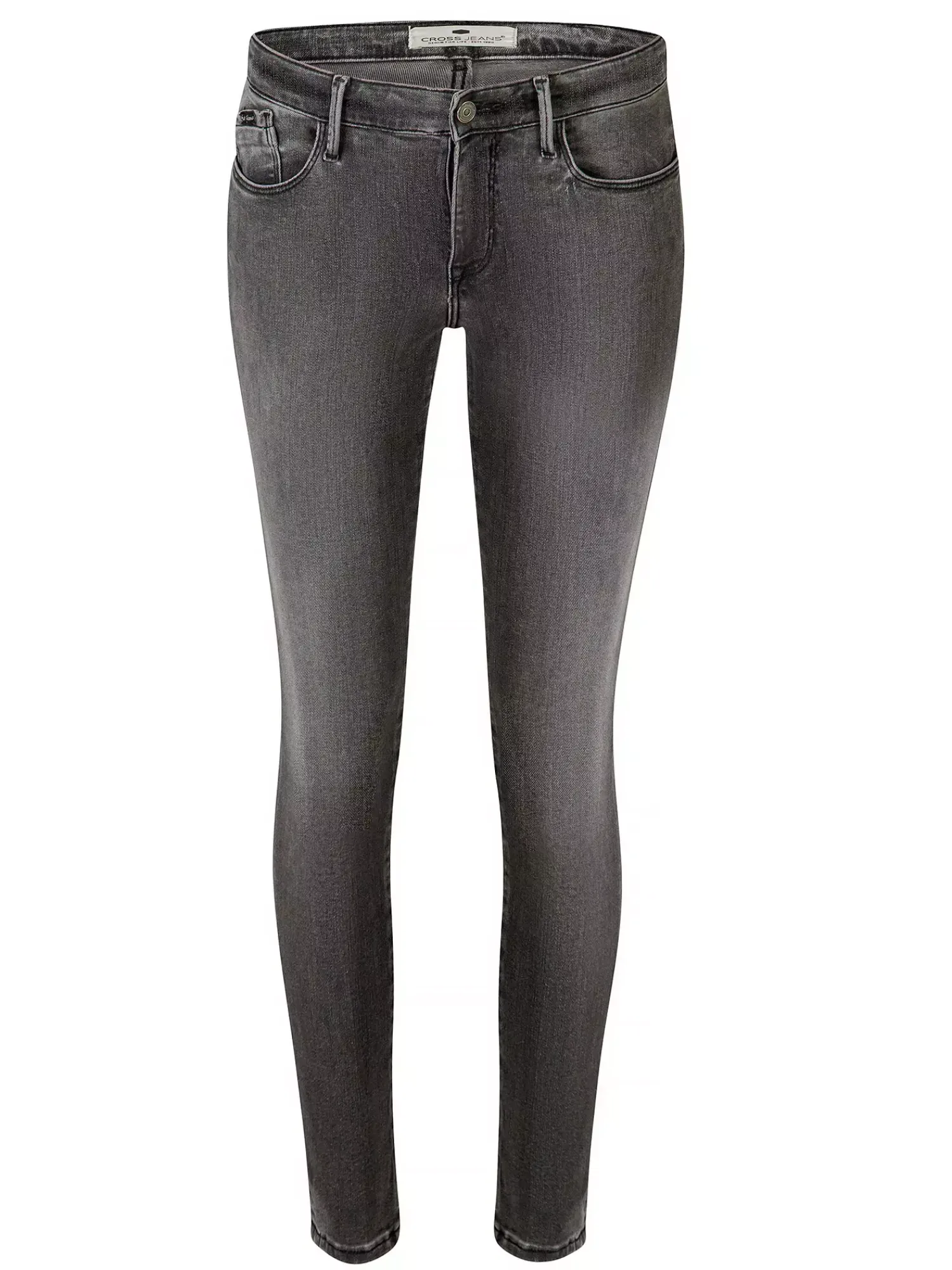 Jeansy damskie szare Super Skinny Fit Alyss P 474-126<Cross Jeans Best