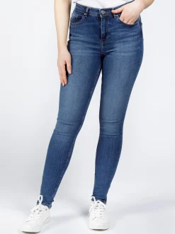 Jeansy damskie z wysokim stanem Judy P 429-105<Cross Jeans New