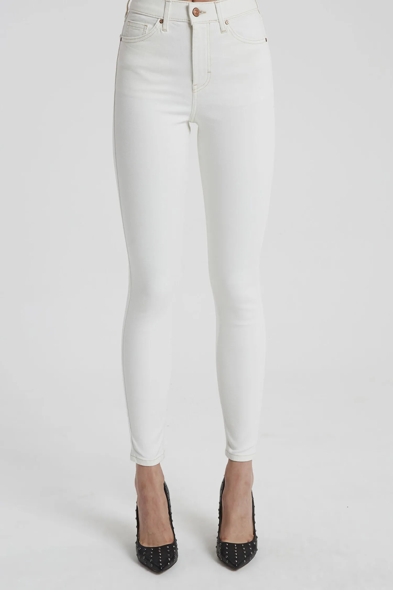 Jeansy damskie z wysokim stanem Judy P 429-006<Cross Jeans New