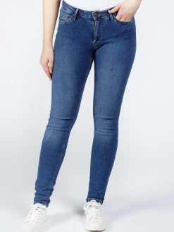 Jeansy damskie ze średnim stanem N 497-208<Cross Jeans New