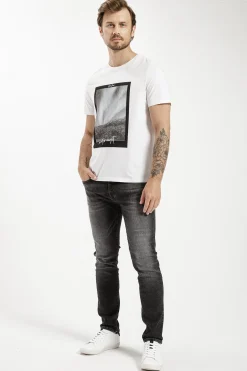 Jeansy męskie ciemnoszare Regular Fit Tapered F 152-150<Cross Jeans Outlet