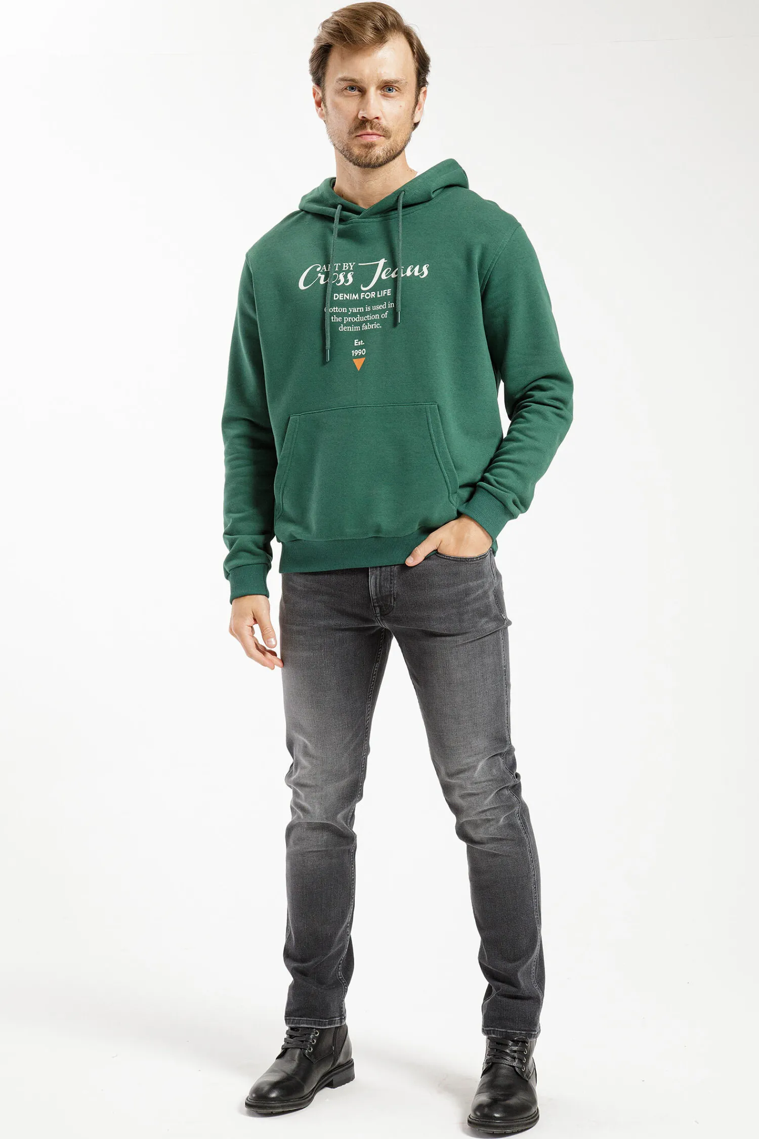 Jeansy męskie czarne Slim Fit Trammer E 169-103<Cross Jeans Outlet