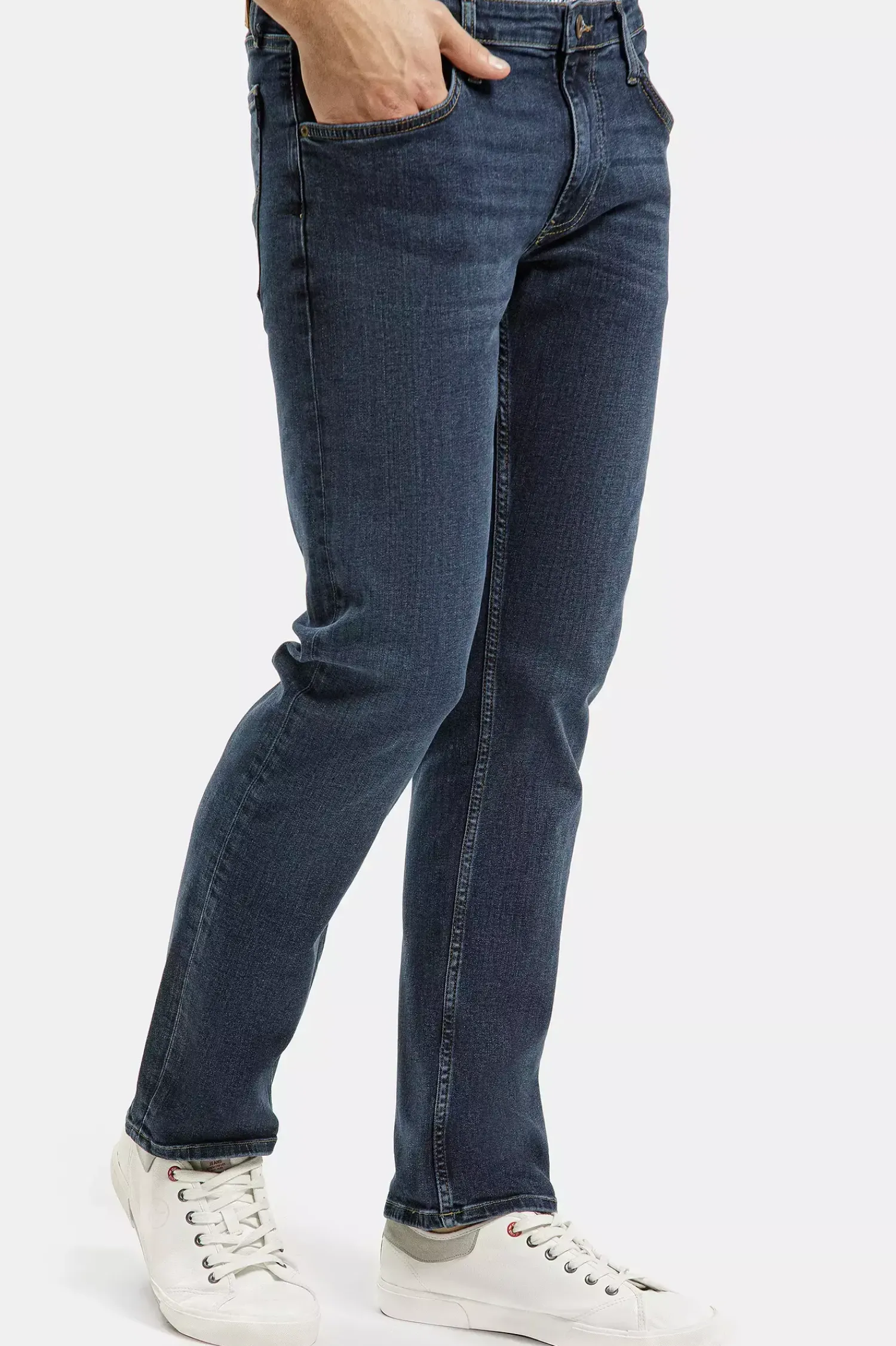 Jeansy męskie granatowe Slim Fit Damien E 198-111<Cross Jeans Best