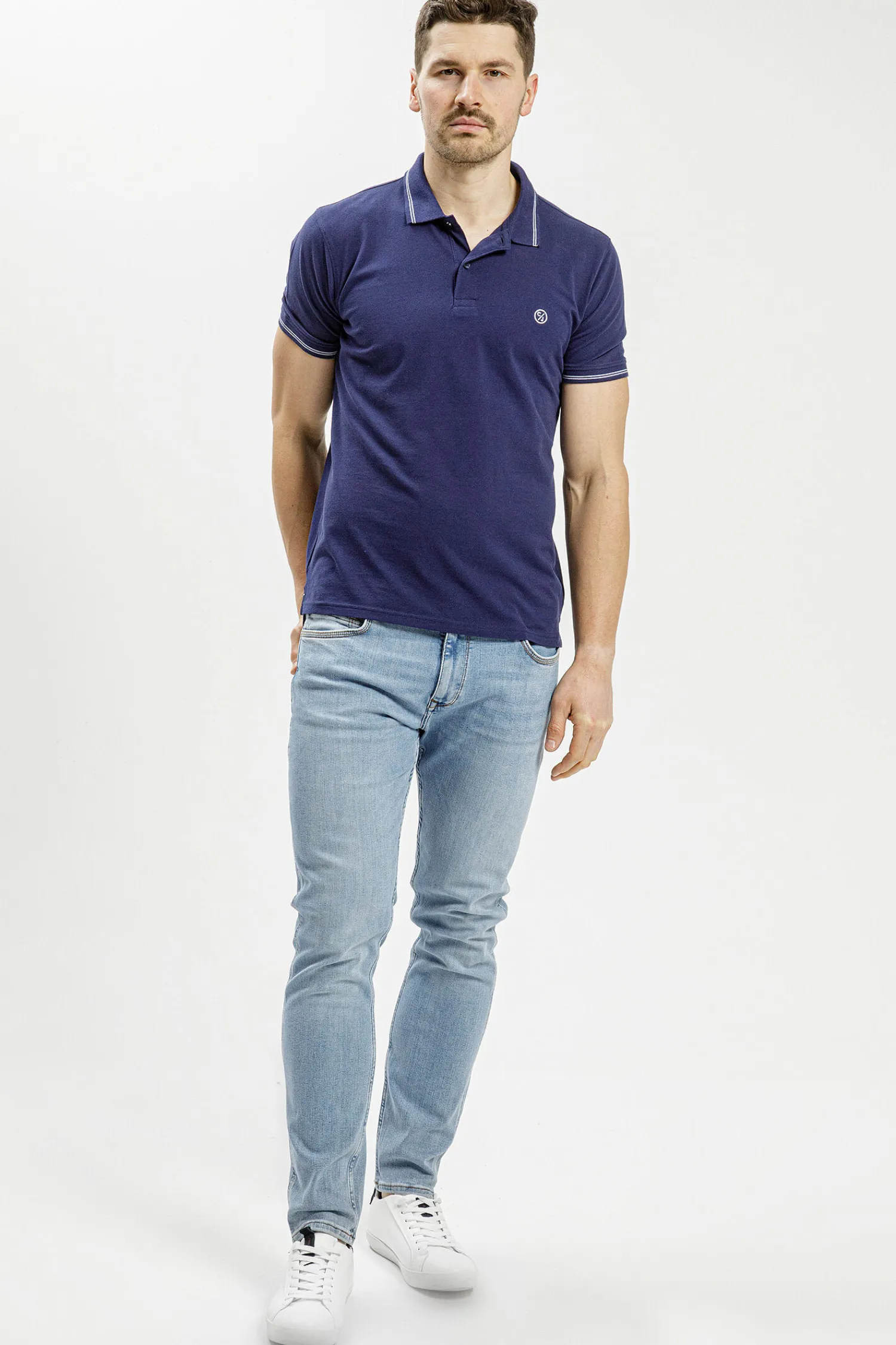 Jeansy męskie jasnoniebieskie Slim Fit Blake E 185-183<Cross Jeans Online