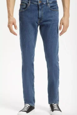 Jeansy męskie niebieskie Regular Fit Greg C 132-137<Cross Jeans Discount