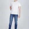 Jeansy męskie niebieskie Regular Fit Jack F 194-594<Cross Jeans Best