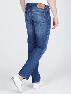 Jeansy męskie niebieskie Regular Fit Jack F 194-594<Cross Jeans Best