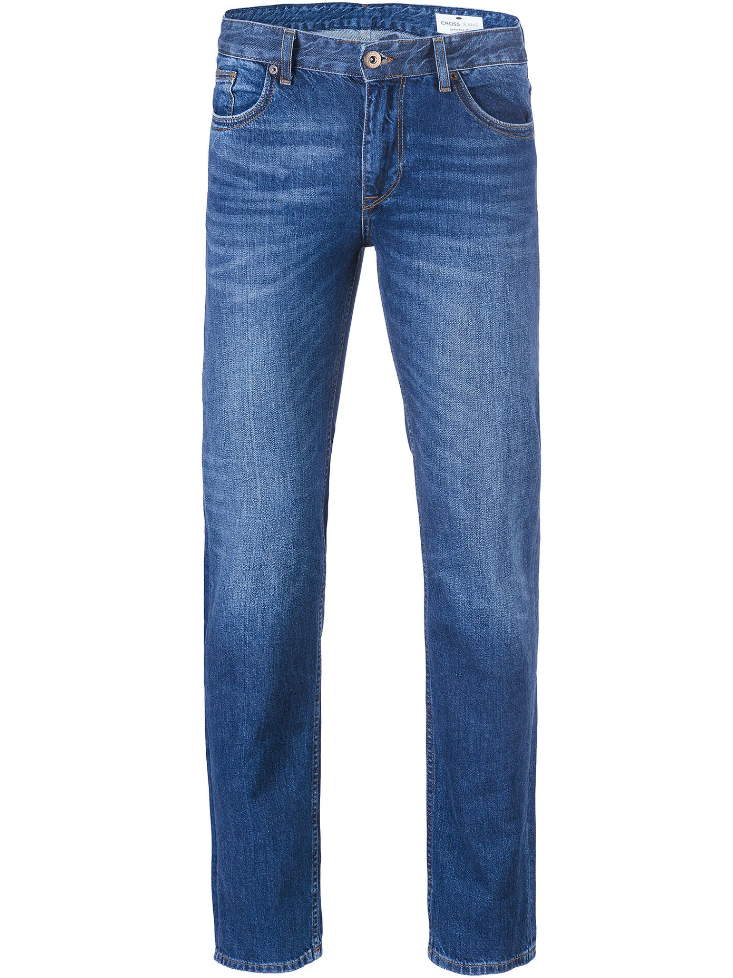 Jeansy męskie niebieskie Regular Fit Jack F 194-594<Cross Jeans Best