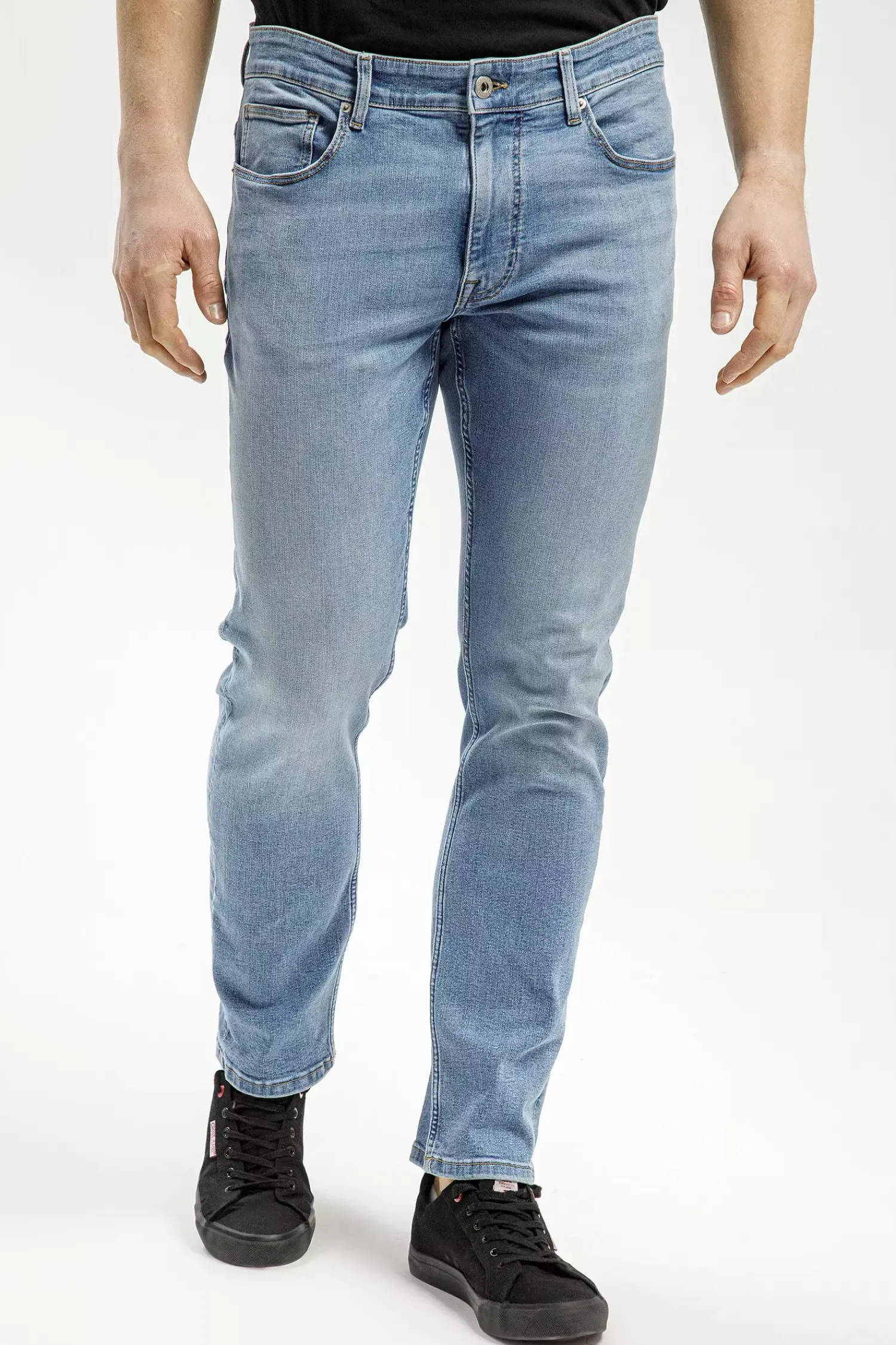 Jeansy męskie niebieskie Slim Fit Trammer E 169-088<Cross Jeans Best