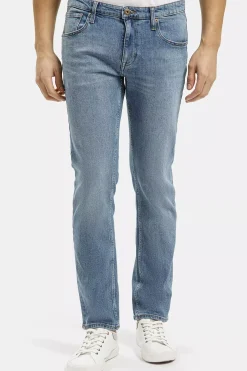 Jeansy męskie niebieskie Slim Fit Damien E 198-098<Cross Jeans Discount