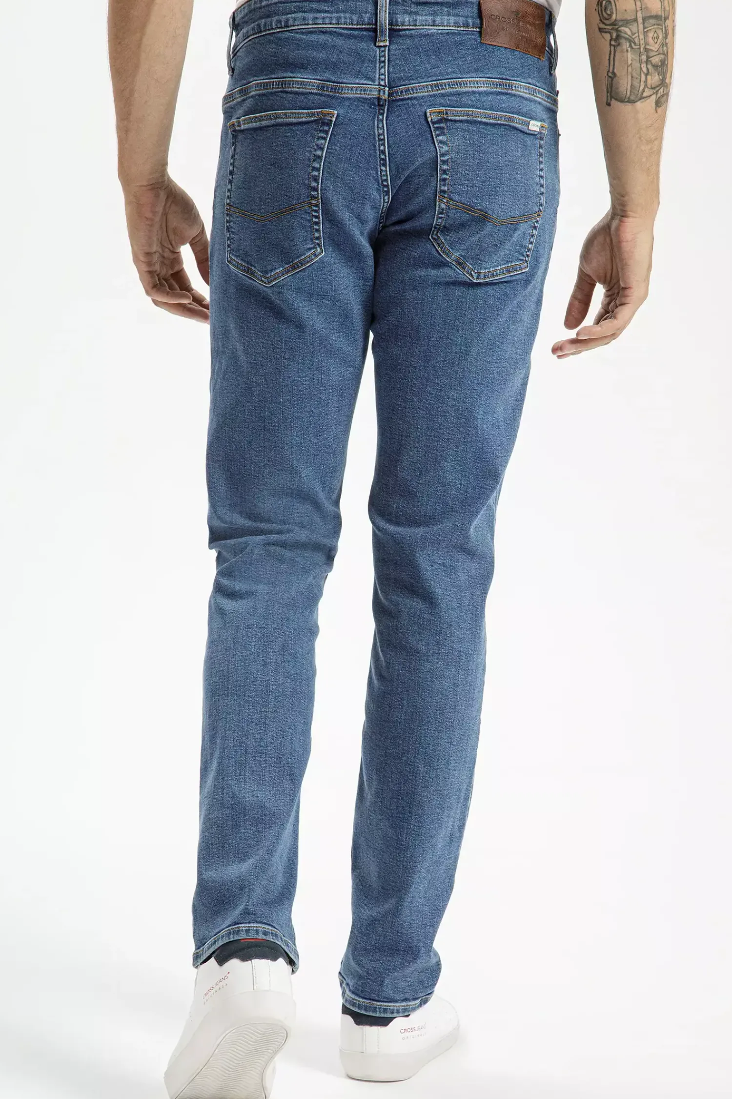 Jeansy męskie niebieskie Slim Fit Trammer E 169-122<Cross Jeans Best