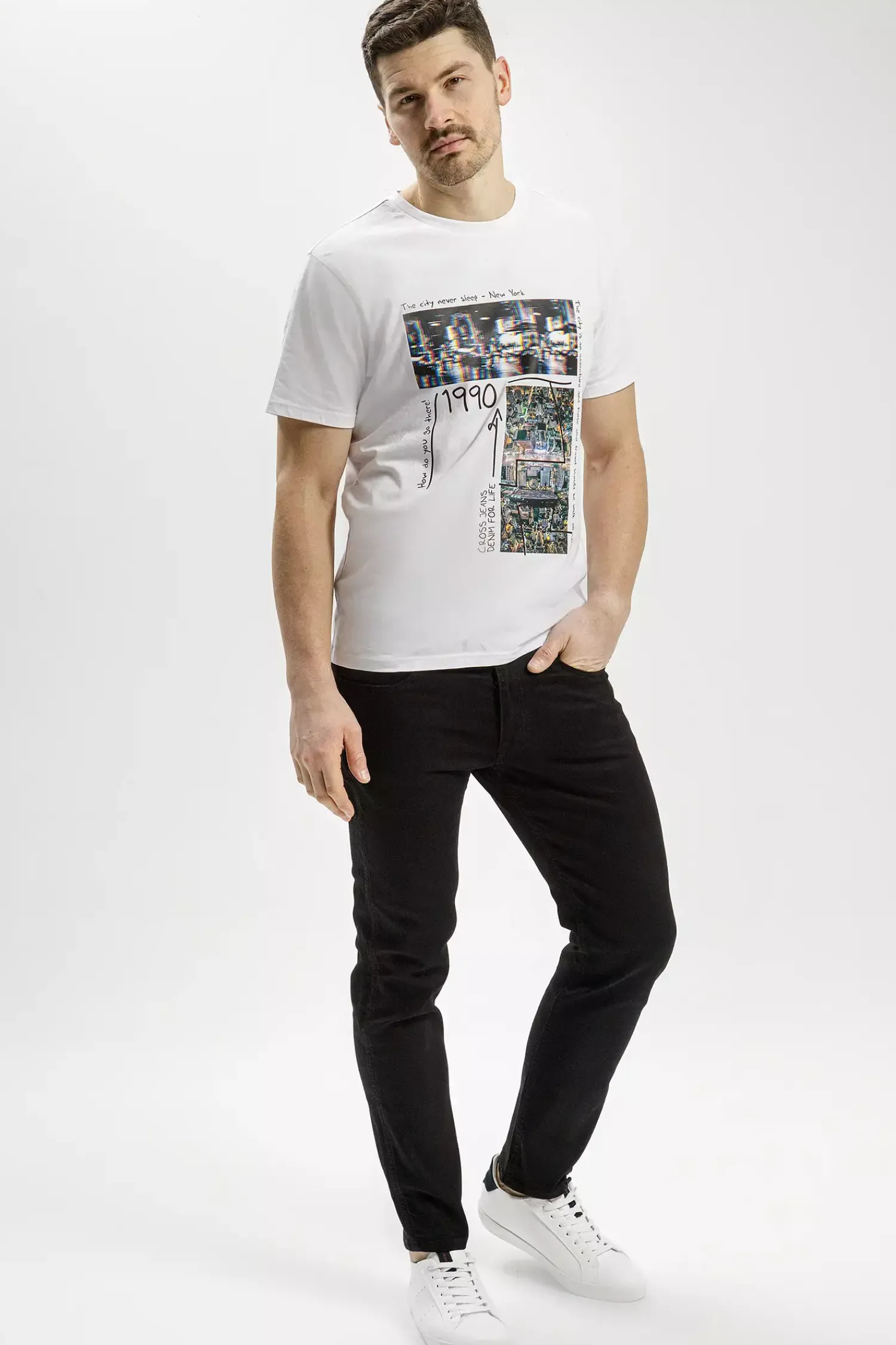 Jeansy męskie Regular Fit Greg C 132-017<Cross Jeans New