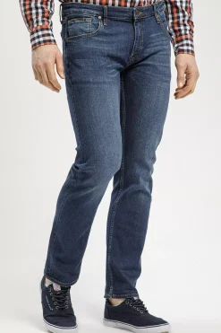 Jeansy męskie z prostą nogawką Damien E 198-006<Cross Jeans Outlet
