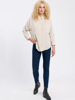 Koszula damska beżowa 75366-009<Cross Jeans Online