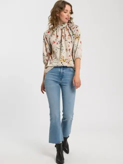 Koszula damska beżowa 75378-053<Cross Jeans Hot