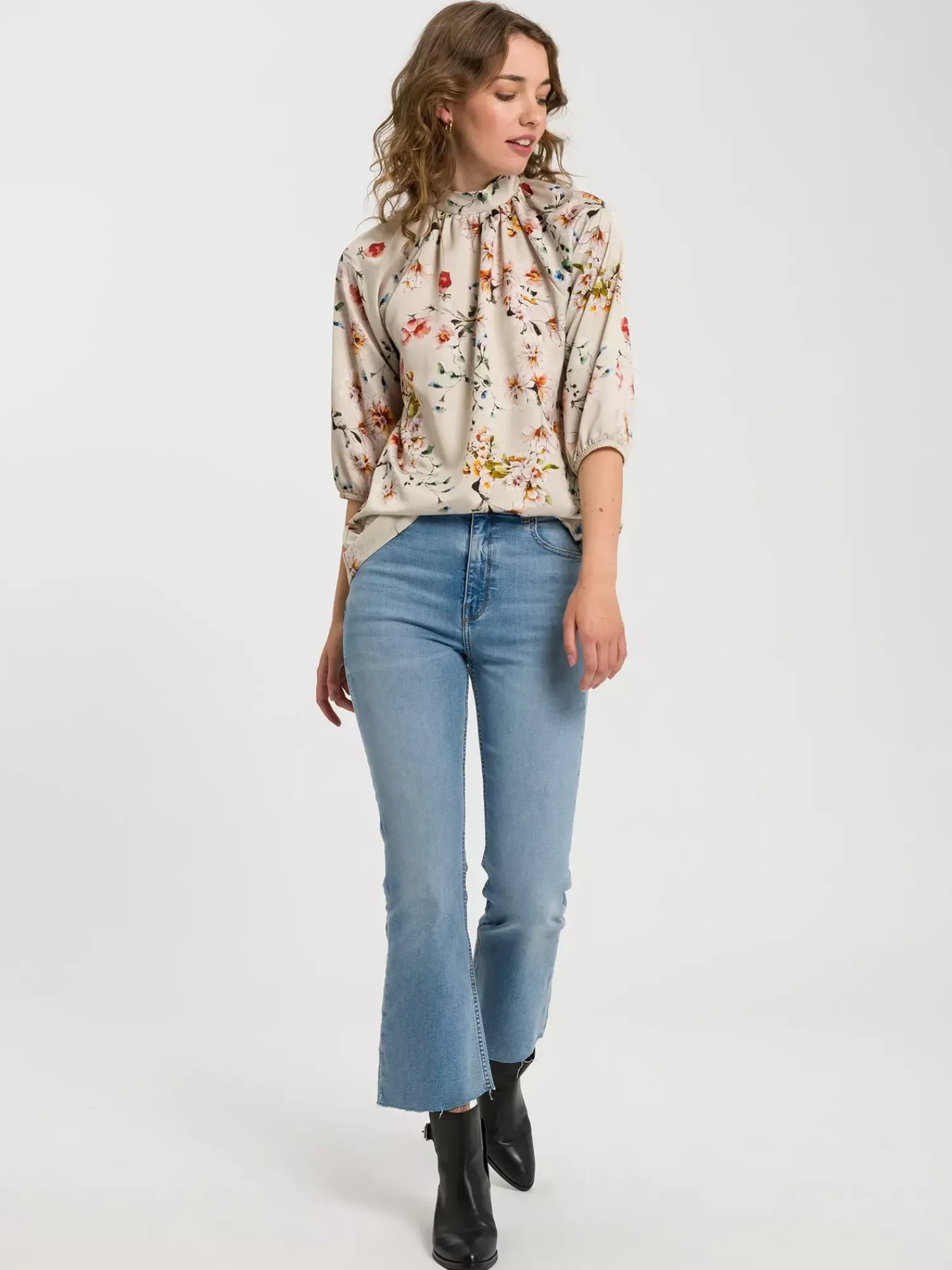 Koszula damska beżowa 75378-053<Cross Jeans Hot