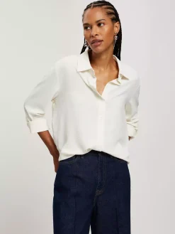 Koszula damska biała 75431-252 OFF WHITE<Cross Jeans Best