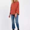 Koszula damska pomarańczowa z długim rękawem 75368-548<Cross Jeans Best