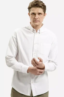 Koszula męska biała 35451-008<Cross Jeans Outlet